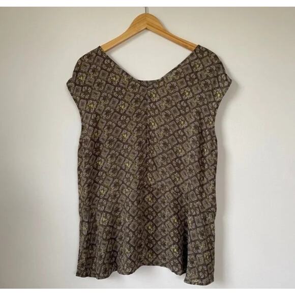 NEW Sejour Sheer Geometric Print Blouse 14W - Picture 3 of 5